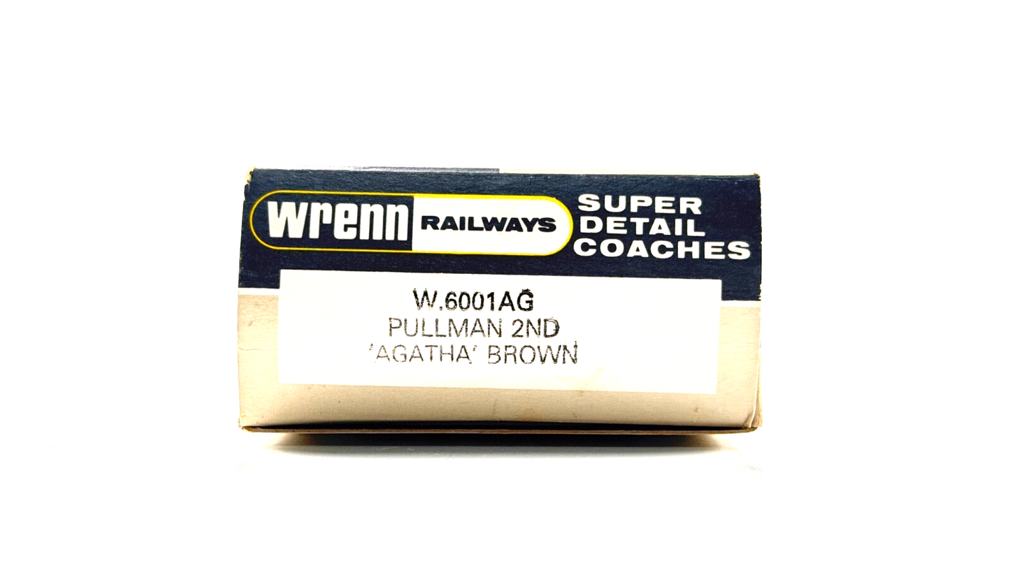 WRENN 00 GAUGE - W6001AG - PULLMAN 2ND CLASS COACH 'AGATHA' - (WHITE TABLES)