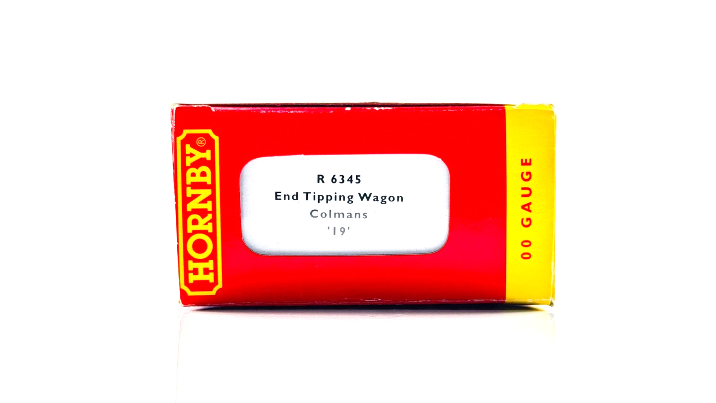 HORNBY 00 GAUGE - R6345 - END TIPPING WAGON COLMANS MUSTARD WORKS NO.19 BOXED