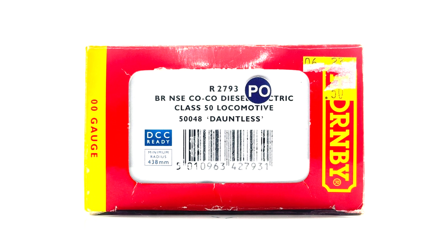 HORNBY 00 GAUGE - R2793 - CLASS 50 NETWORK SOUTHEAST 50048 DAUNTLESS NOT PERFECT