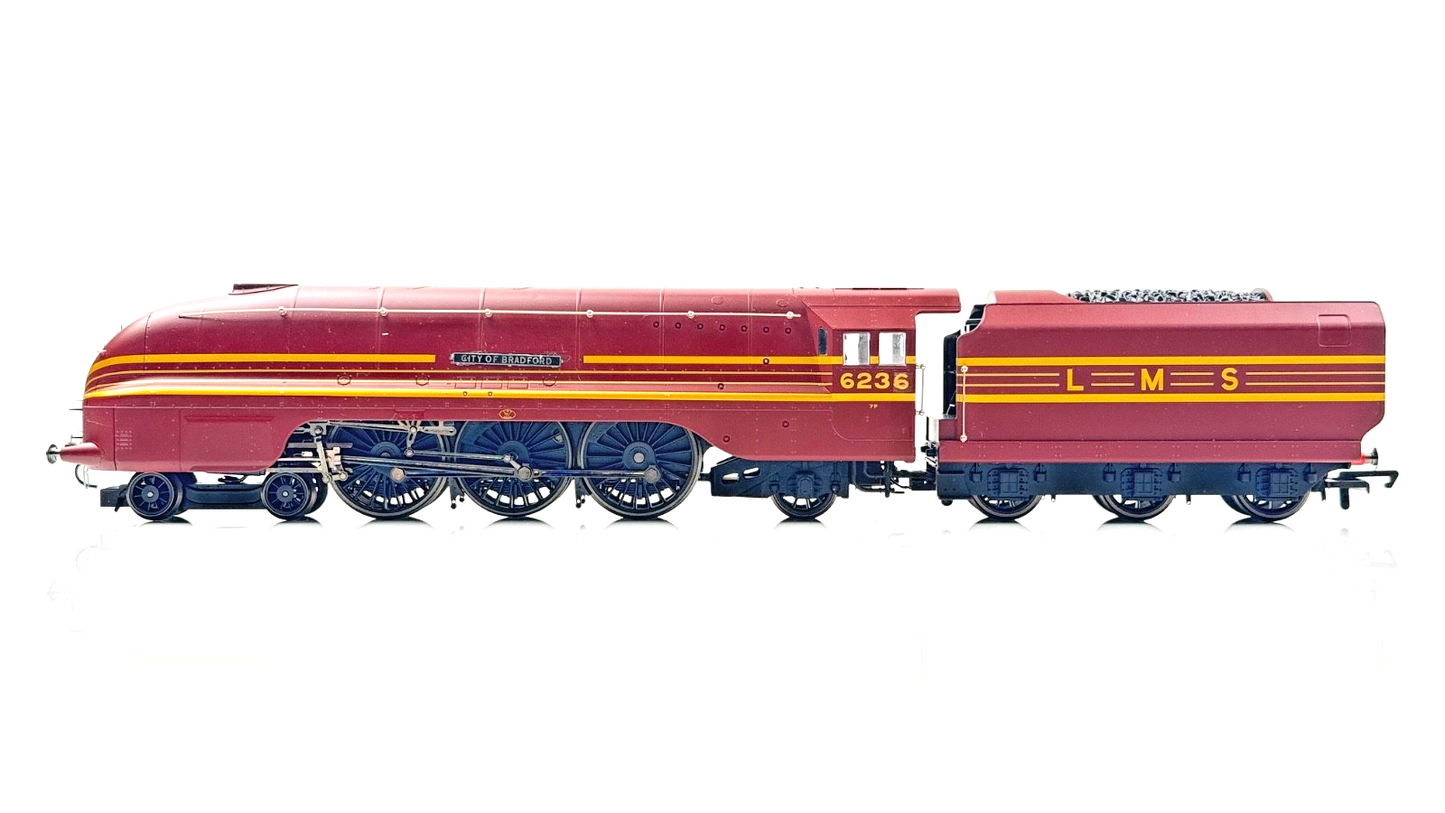 HORNBY 00 GAUGE - LMS MAROON 4-6-2 CORONATION 'CITY OF BRADFORD' 6236 - NQP