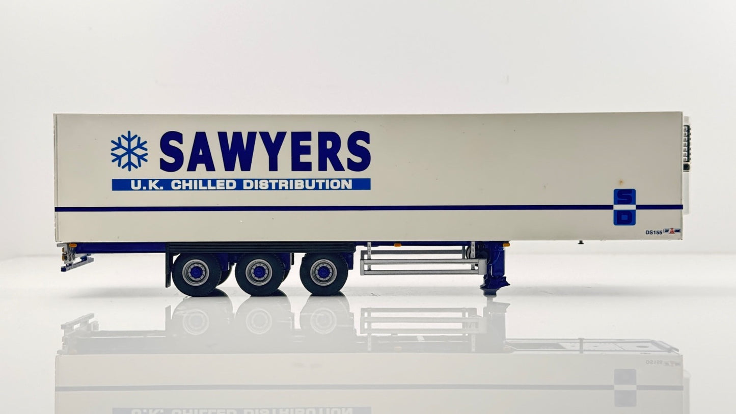 WSI 1/50 SCALE - 03-1109 - 3 AXLE SAWYERS UK CHILLED DISTRIBUTION TRAILER BOXED