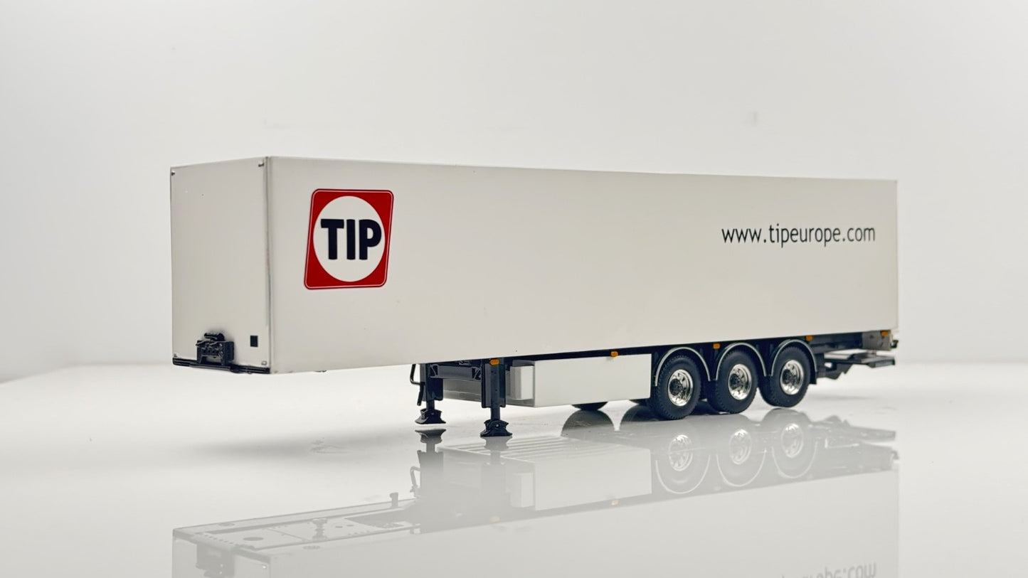 WSI 1/50 SCALE - 04-1127 - PREMIUM LINE 3 AXLE TIP +BOX TRAILER - BOXED