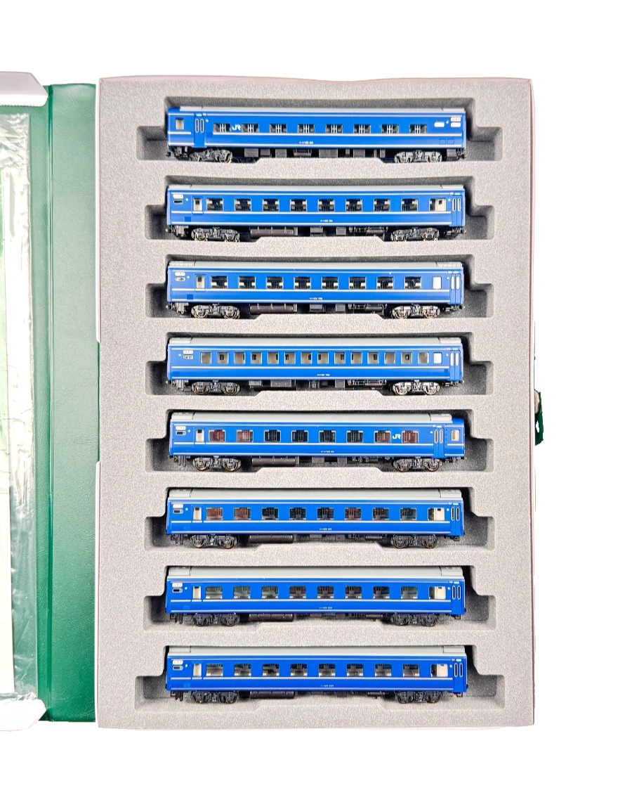 KATO N SCALE - 10-1178 - 24 SERIES SLEEPER CAR ASAKAZE 8 CAR COACH SET - BOXED