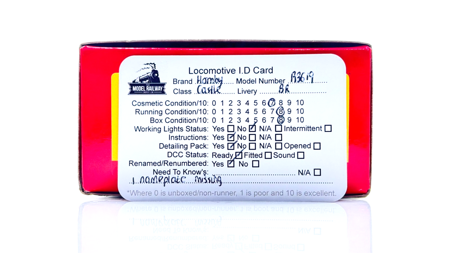 HORNBY 00 GAUGE - R3619 - BR LATE GREEN CASTLE 5045 EARL OF DUDLEY RENAMED NQP