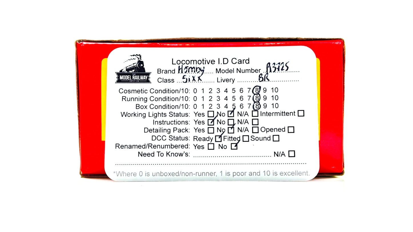 HORNBY 00 GAUGE - R3725 - LATE BR GREEN CLASS 51XX LARGE PRAIRIE 2-6-2T 4160