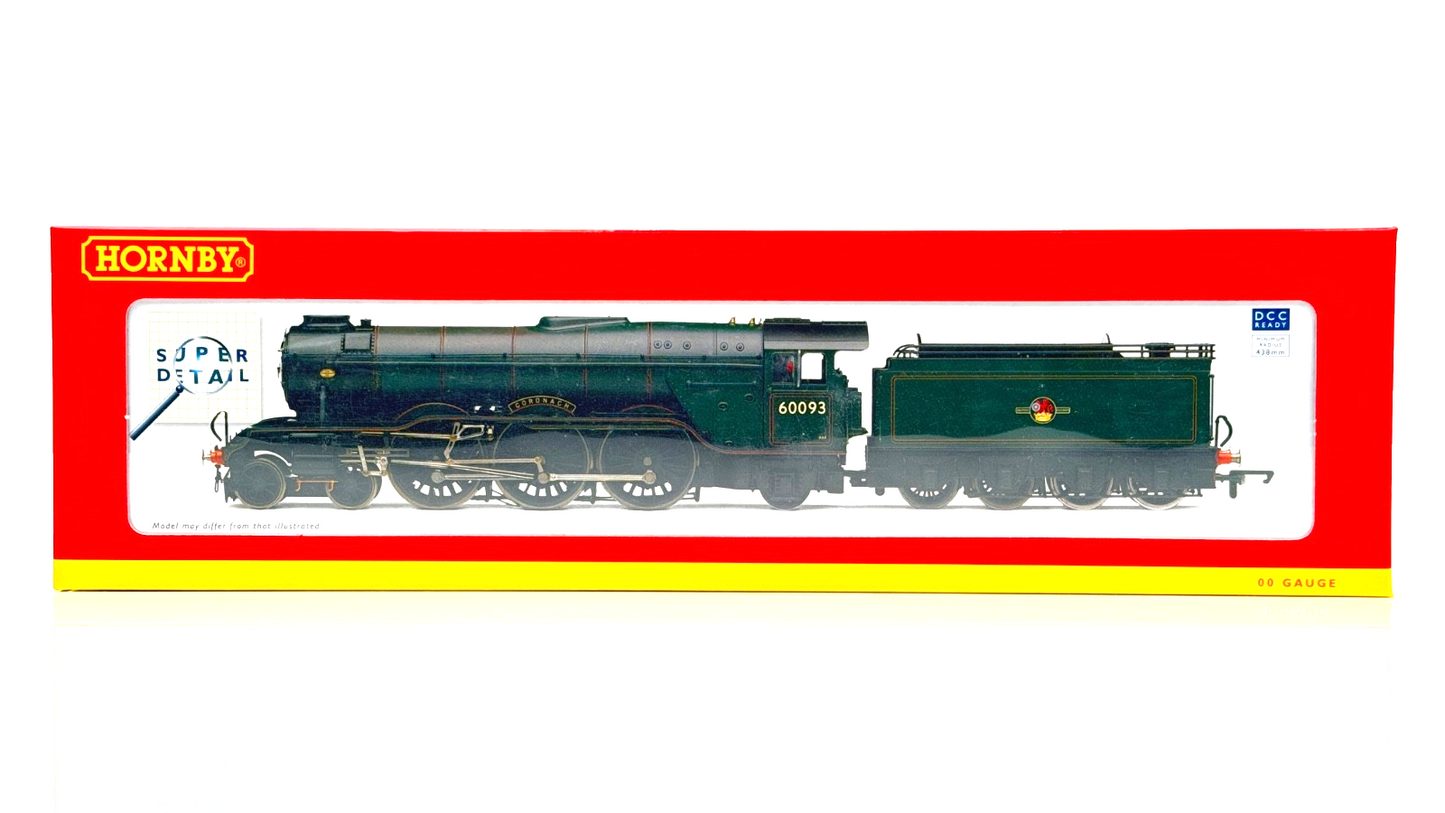 HORNBY 00 GAUGE - R3013 - BR 4-6-2 CLASS A3 LOCOMOTIVE 60093 'CORONACH' BOXED