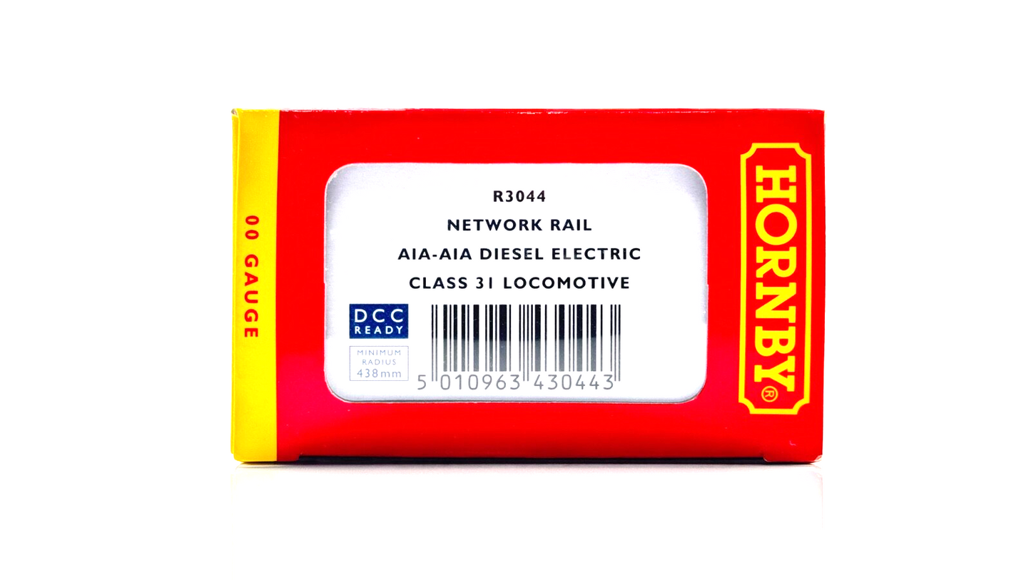 HORNBY 00 GAUGE - R3044 - CLASS 31 DIESEL 31233 NETWORK RAIL YELLOW - BOXED