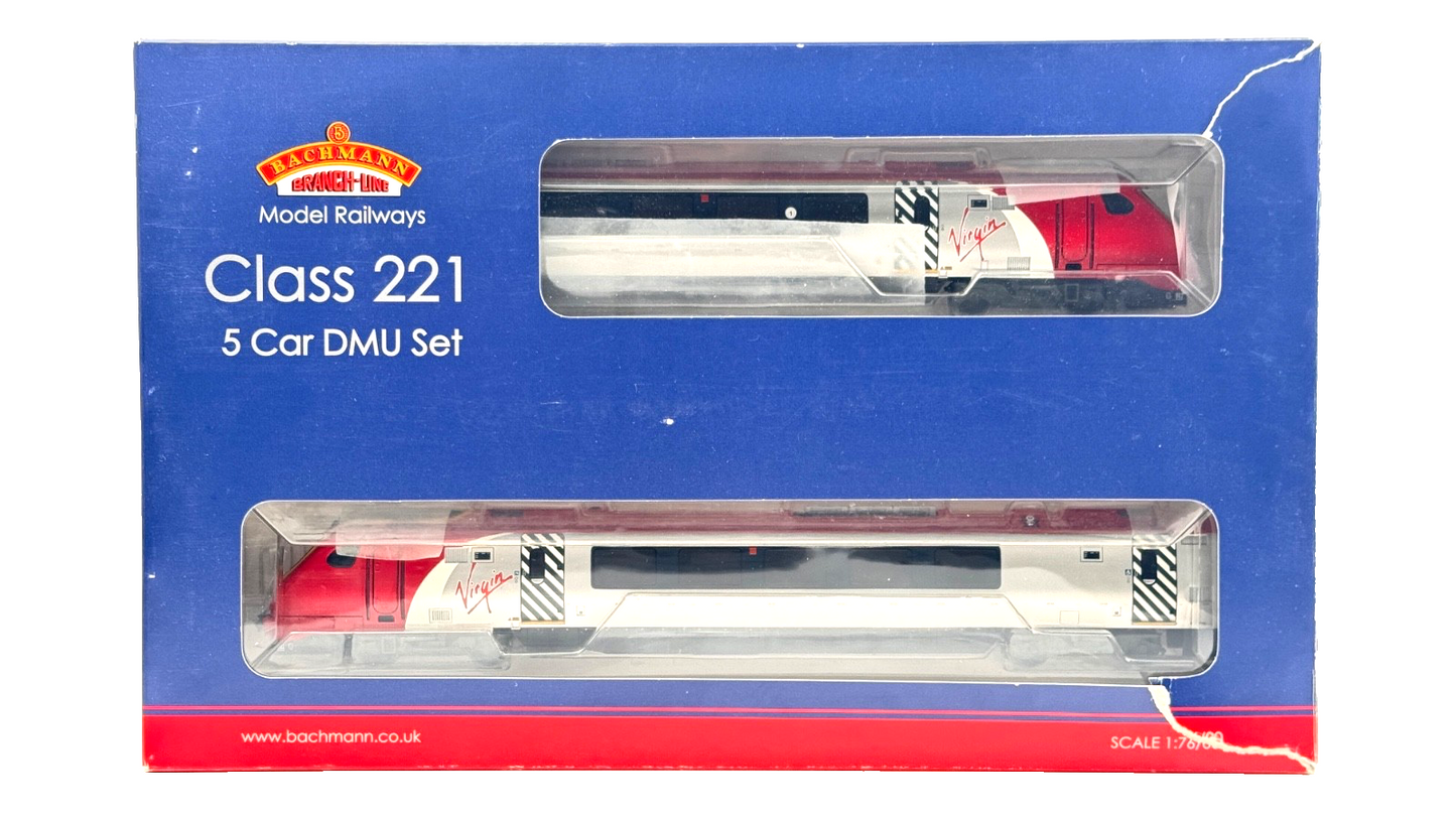 BACHMANN 00 GAUGE - 32-627 - CLASS 221 VIRGIN TRAINS DR WHO 221122 SUPER VOYAGER