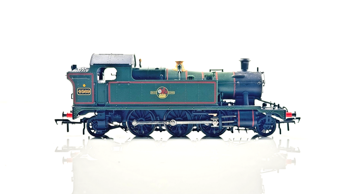 BACHMANN 00 GAUGE - 32-125A - 45XX TANK 4569 BR LINED GREEN LATE CREST - BOXED