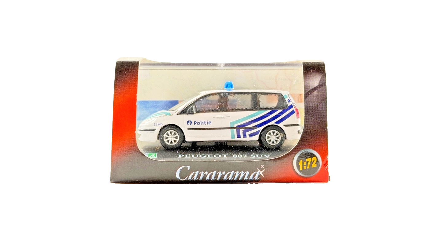 CARARAMA 1/72 SCALE - PEUGEOT 807 SUV POLITIE POLICE CAR - BOXED