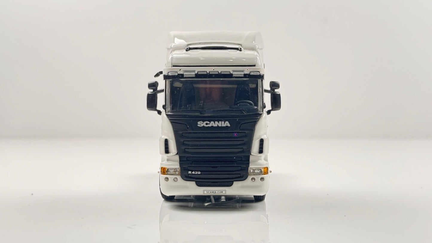 WSI 1/50 SCALE - 03-1107 - SCANIA R(6) HIGHLINE 4X2 WHITE TRACTOR UNIT BOXED