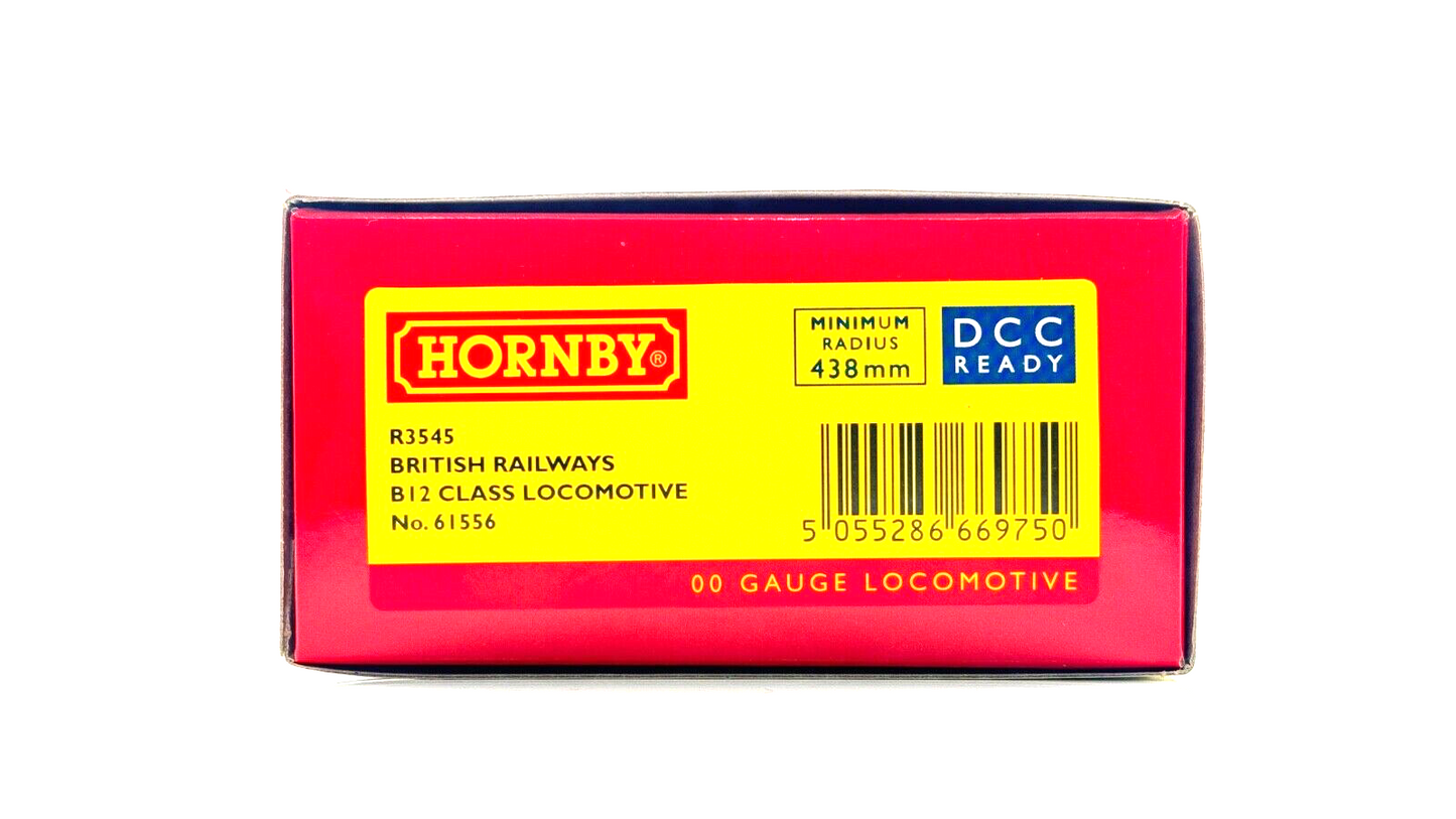 HORNBY 00 GAUGE - R3545 - BRITISH RAILWAYS B12 CLASS LOCOMOTIVE NO.61556 BLACK
