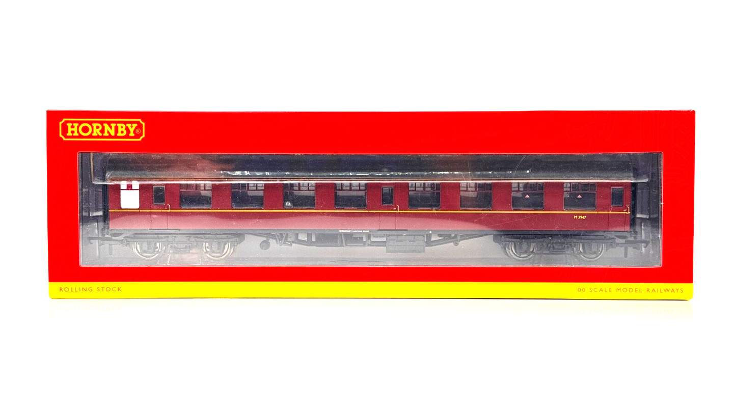 HORNBY 00 GAUGE - R4701 - BR MAROON MK1 TOURIST SECOND OPEN COACH M3947 BOXED