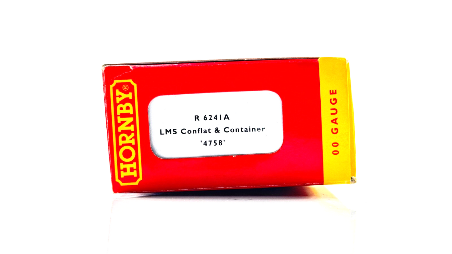 HORNBY 00 GAUGE - R6241A - LMS CONFLAT & CONTAINER 4758 - BOXED NQP