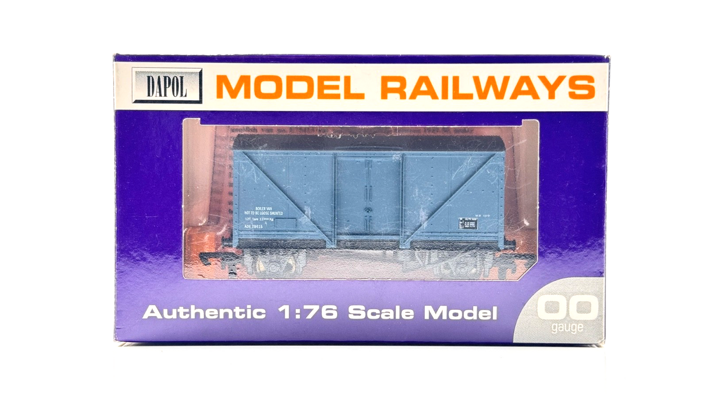 DAPOL 00 GAUGE - O.LEETHAM BOILER VAN 12T FISH WAGON ADE75415 (LIMITED EDITION)