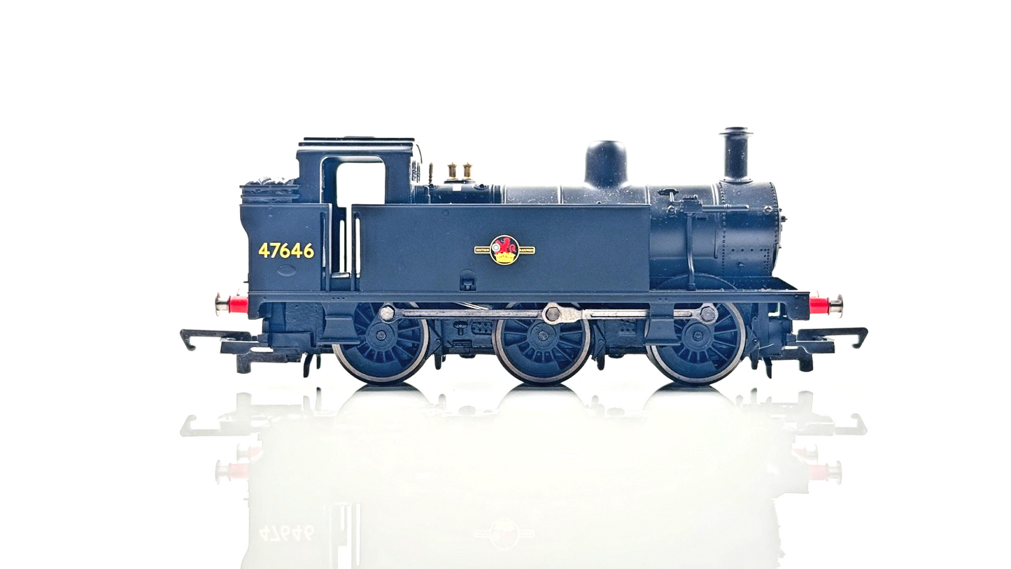 HORNBY 00 GAUGE - BR BLACK 0-6-0 CLASS 3F JINTY 47646 - UNBOXED DCC FITTED