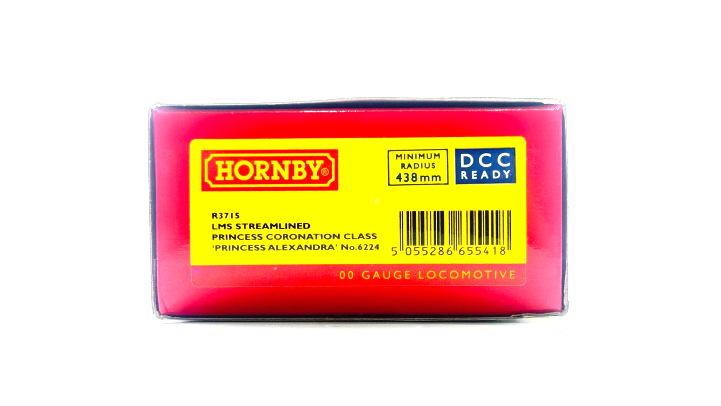 BOX ONLY - HORNBY 00 GAUGE - R3715 - LMS BLUE CORONATION PRINCESS ALEXANDRA 6224