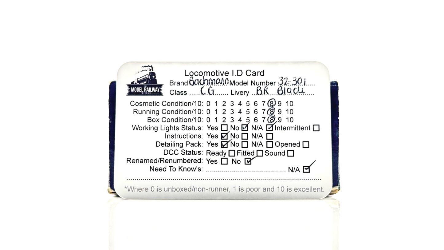BACHMANN 00 GAUGE - 32-301 - COLLETT GOODS 2260 BR BLACK EARLY EMBLEM - BOXED