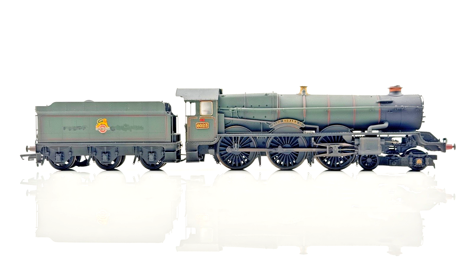 HORNBY 00 GAUGE - R3409 - BR LATE KING CLASS 'KING EDWARD II' 6023 WEATHERED