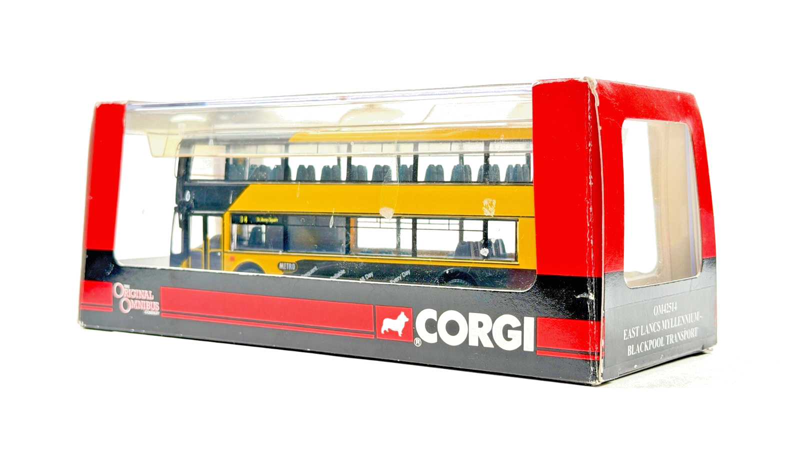 CORGI OOC 1/76 SCALE - OM42514 - EAST LANCS MYLLENIUM BLACKPOOL TRANSPORT BOXED