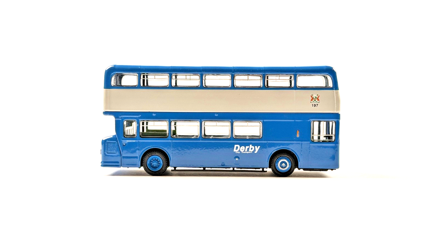 EFE 1/76 SCALE - 18011 - DAIMLER MCW FLEETLINE DERBY CITY TRANSPORT BUS - BOXED