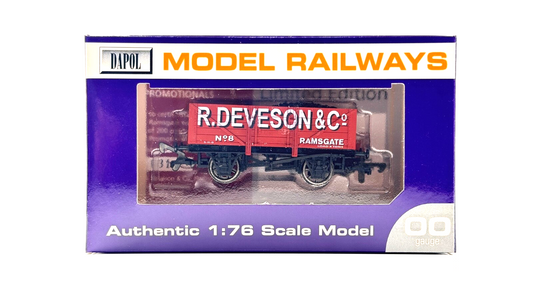 DAPOL 00 GAUGE - R. DEVESON & CO RAMSGATE PLANK WAGON NO.8 (LIMITED EDITION)