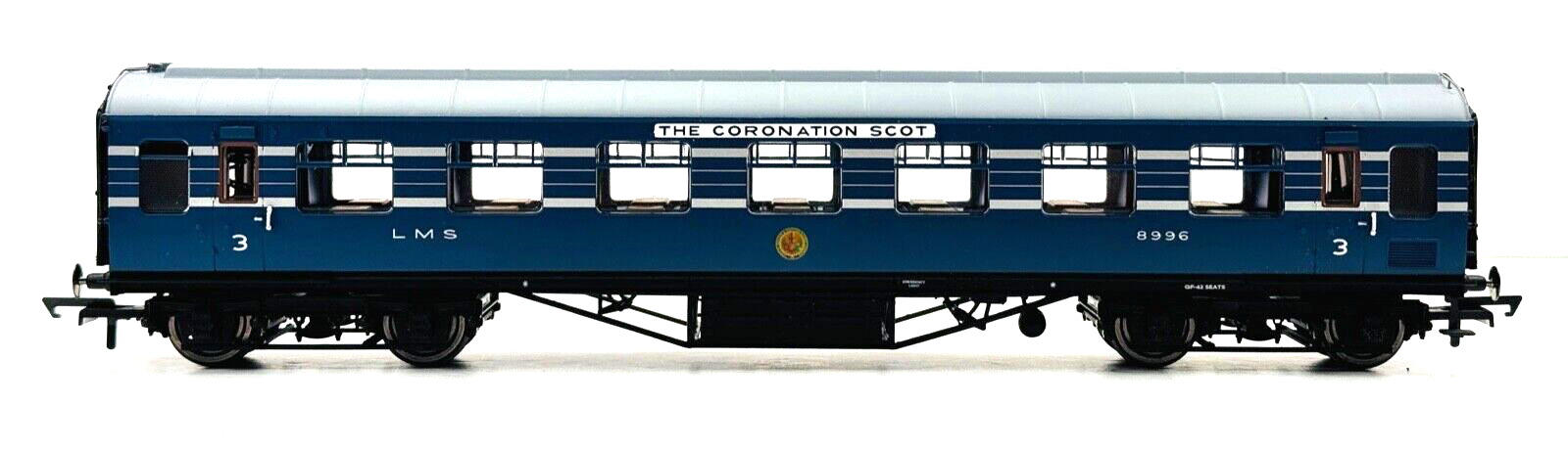 HORNBY 00 GAUGE - R4965B - BLUE CORONATION SCOT COACH '8996' - UNBOXED