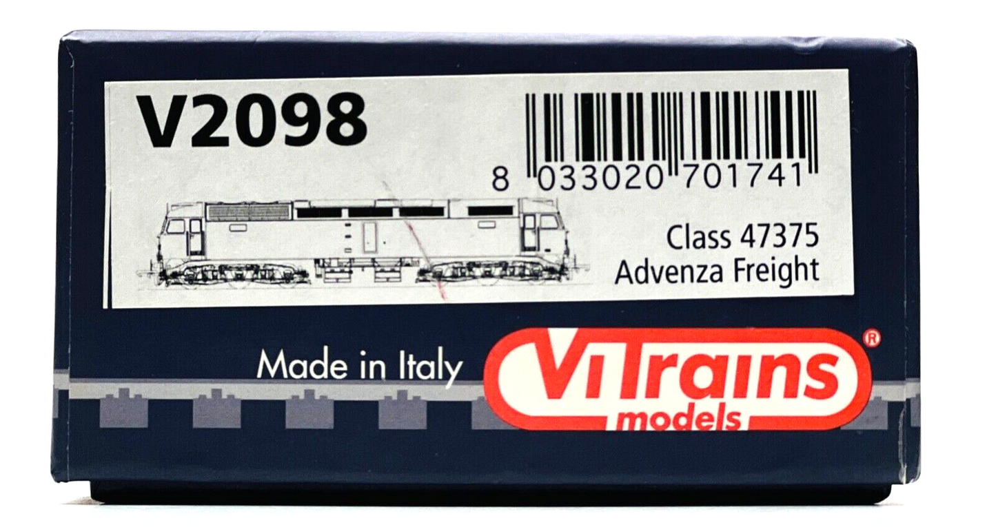 VITRAINS 00 GAUGE - V2098 - CLASS 47 DIESEL ADVENZA FREIGHT 47375 BOXED
