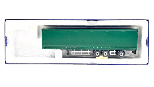 CORGI 1/50 SCALE - CC13747 - REPAINTED/REFINISHED GREEN CURTAINSIDE TRAILER ONLY