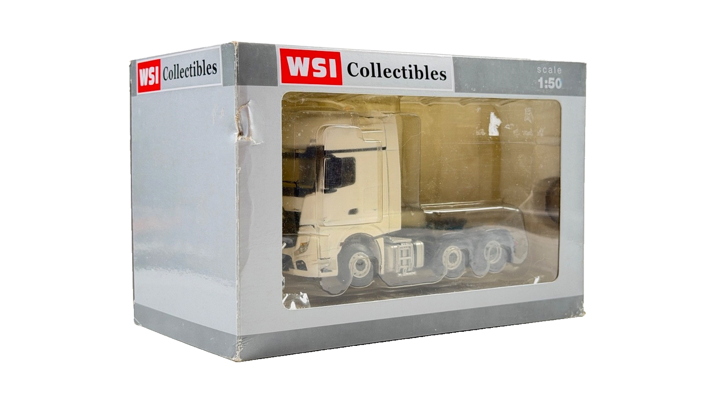 WSI 1/50 SCALE - 03-1135 - MERCEDES MP4 GIGASPACE PLAIN WHITE TRACTOR CAB BOXED