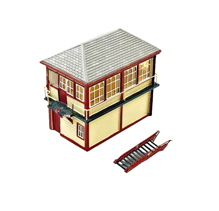HORNBY SKALEDALE 00 GAUGE - R8853 - EAST SIGNAL BOX - UNBOXED (NEEDS REPAIR)