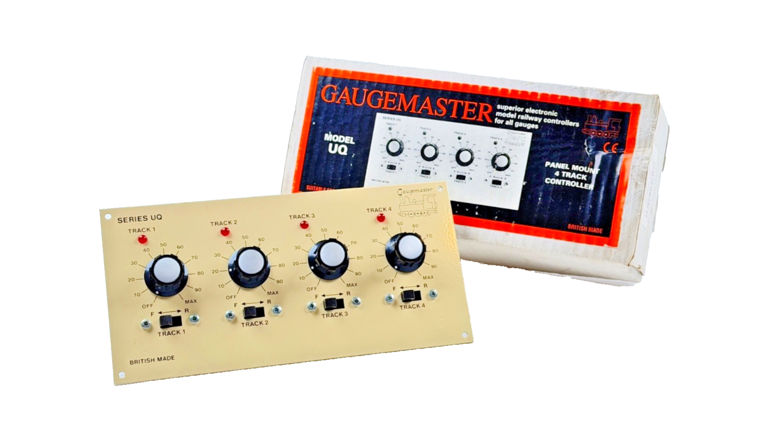 GAUGEMASTER 00 GAUGE - "MODEL UQ" FOUR TRACK PANEL MOUNT CONTROLLER BOXED