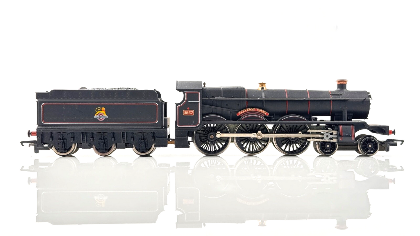 HORNBY 00 GAUGE - R380 - BR BLACK SAINT CLASS 'CLEVEDON COURT' 2937 - BOXED