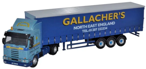 OXFORD DIECAST 1/76 SCALE - 76S143003 - SCANIA 113 CURTAINSIDE 'GALLACHER BROS'