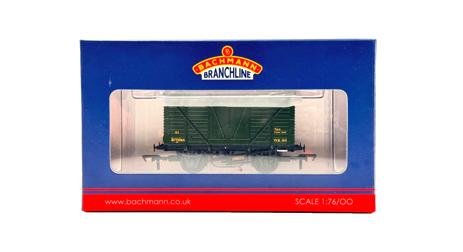BACHMANN 00 GAUGE - 37-2024K - BR 12 TON VENT VAN CORRUGATED END WD BRONZE GREEN