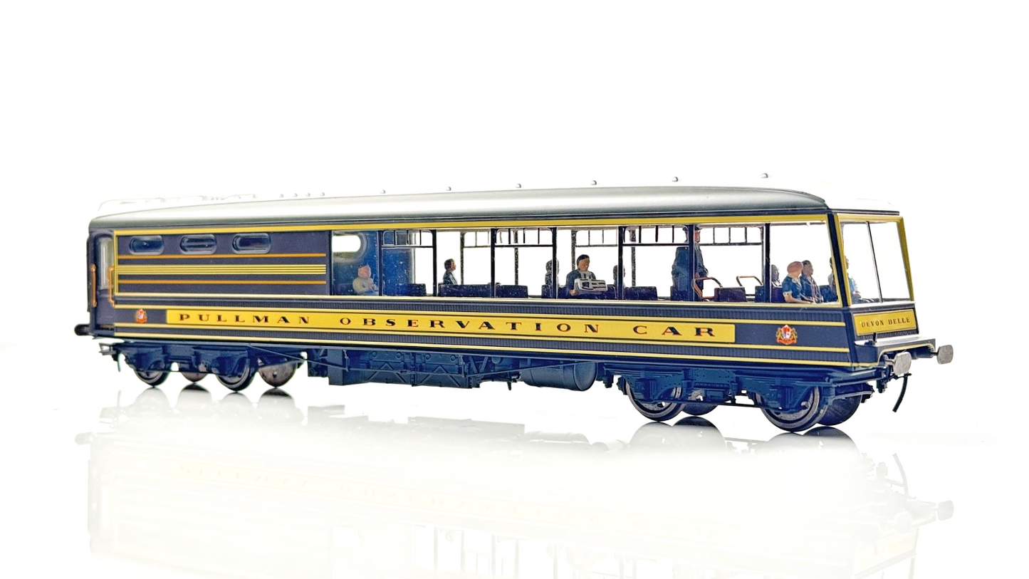 HORNBY 00 GAUGE - R4437 - DEVON BELLE PULLMAN OBSERVATION CAR WITH PASSENGERS