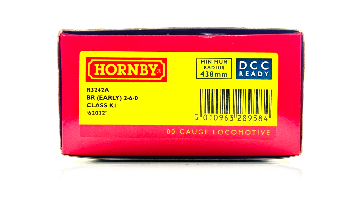 HORNBY 00 GAUGE - R3242A - BR BLACK (EARLY) 2-6-0 CLASS K1 LOCOMOTIVE 62032