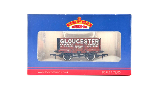 BACHMANN 00 GAUGE - 37-2012K - 7 PLANK WAGON GLOUCESTER RAILWAY - BOXED