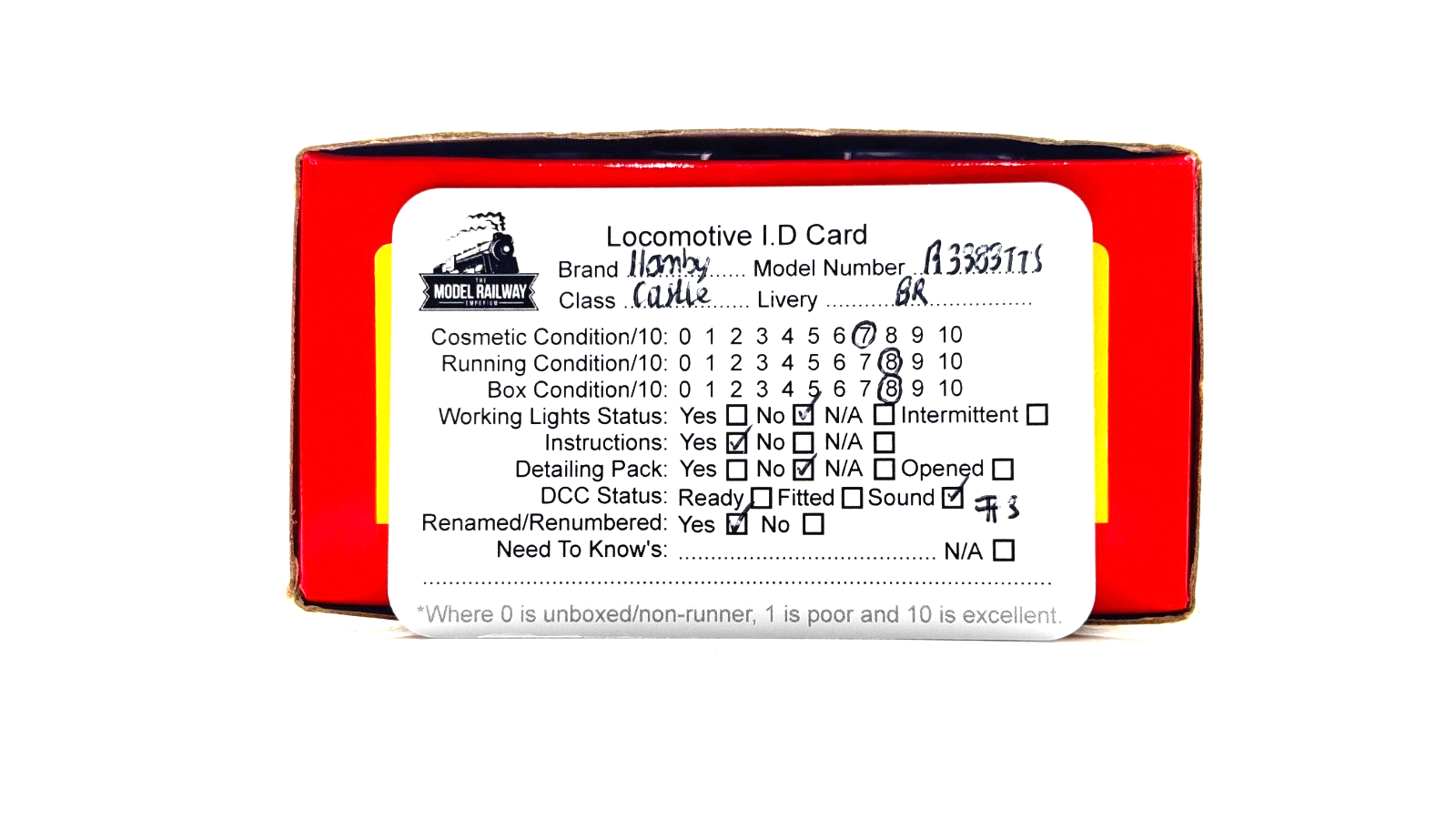 HORNBY 00 GAUGE - R3383TTS - BR GREEN CASTLE SOUTH WALES BORDERERS DCC TTS SOUND