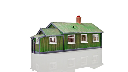 HORNBY SKALEDALE 00 GAUGE - R9803 - TIN HOUSE (SCOUT HUT?) - UNBOXED