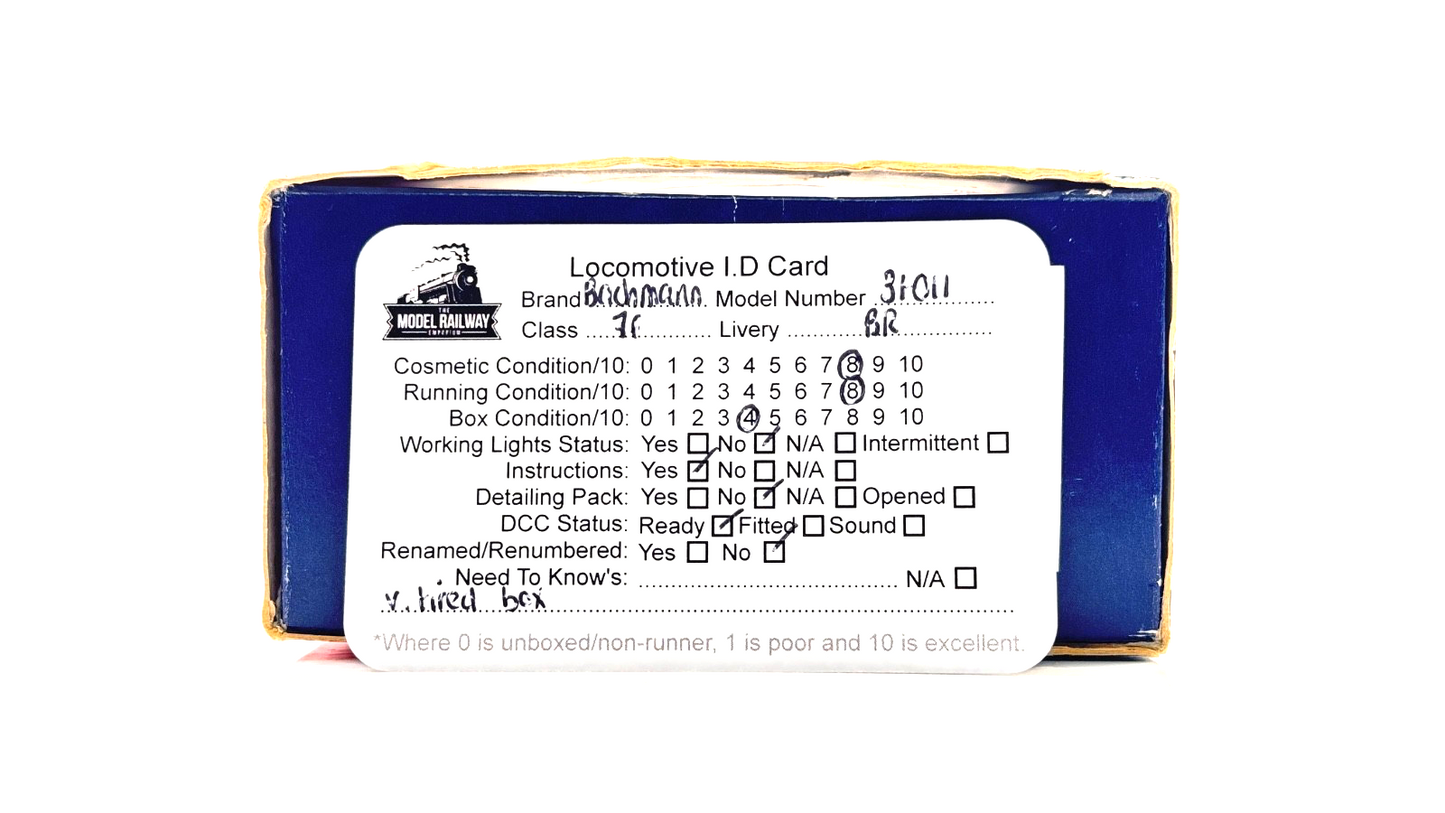 BACHMANN 00 GAUGE - 31-011 - CLASS 7F 53809 BR BLACK LATE CREST - BOXED