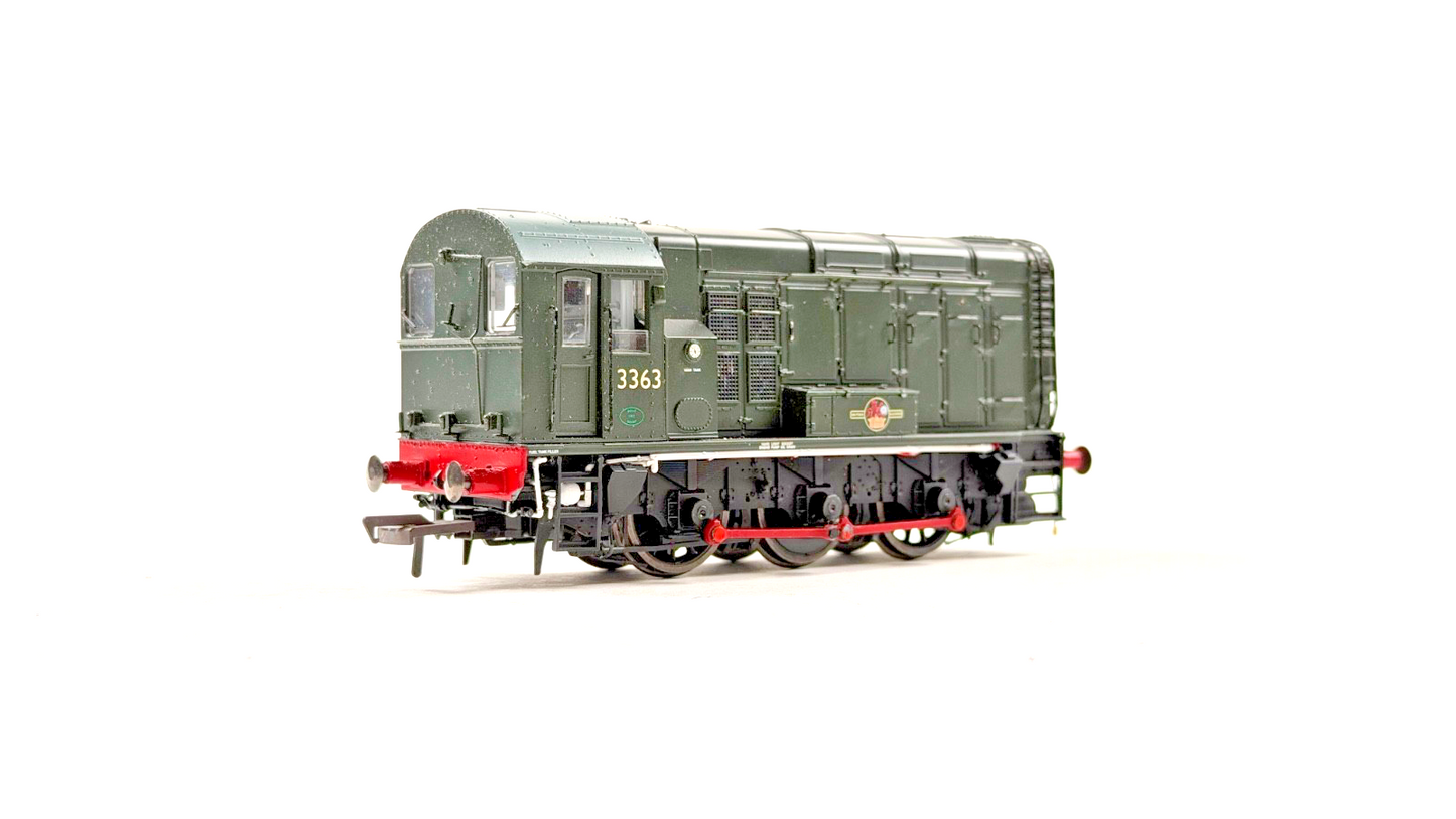 HORNBY 00 GAUGE - R3484 - CLASS 08 DIESEL SHUNTER BR GREEN 13363 DCC SOUND BOXED