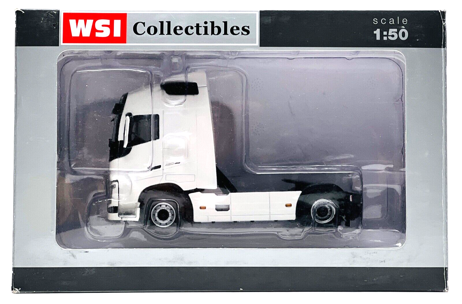 WSI 1/50 SCALE - 03-1136 - VOLVO FH4 GLOBETROTTER WHITE TRACTOR CAB BOXED (56)