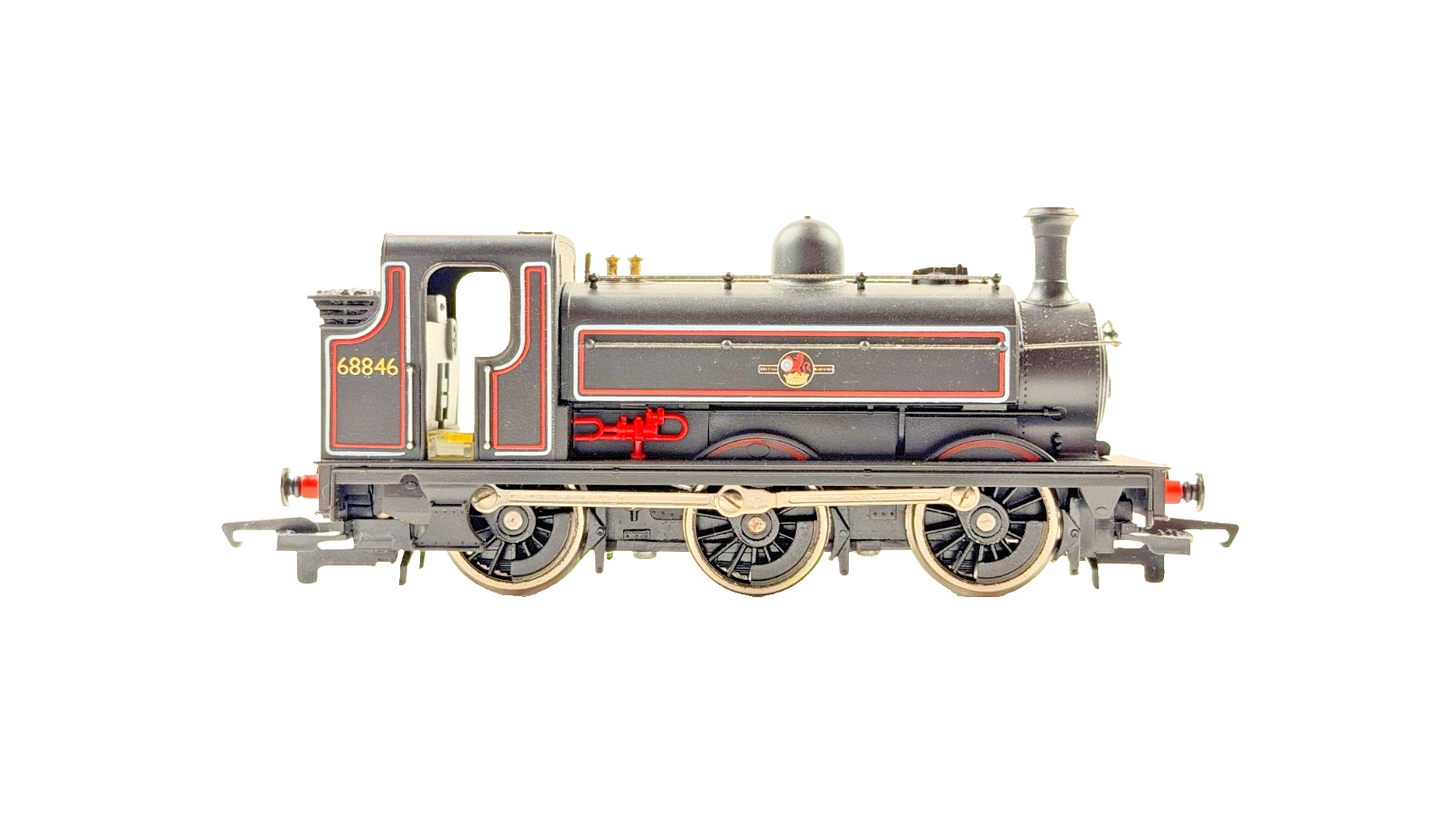 HORNBY 00 GAUGE - R186 - BR BLACK 0-6-0ST LOCOMOTIVE CLASS J52 68846 BOXED