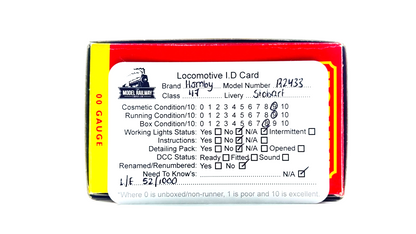 HORNBY 00 GAUGE - R2433 - CLASS 47 DIESEL 47900 EDDIE STOBART LTD DANIEL APPLEBY