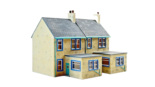 HORNBY 00 GAUGE SKALEDALE - R8753 - SMALL STONE COTTAGE X 2 UNBOXED