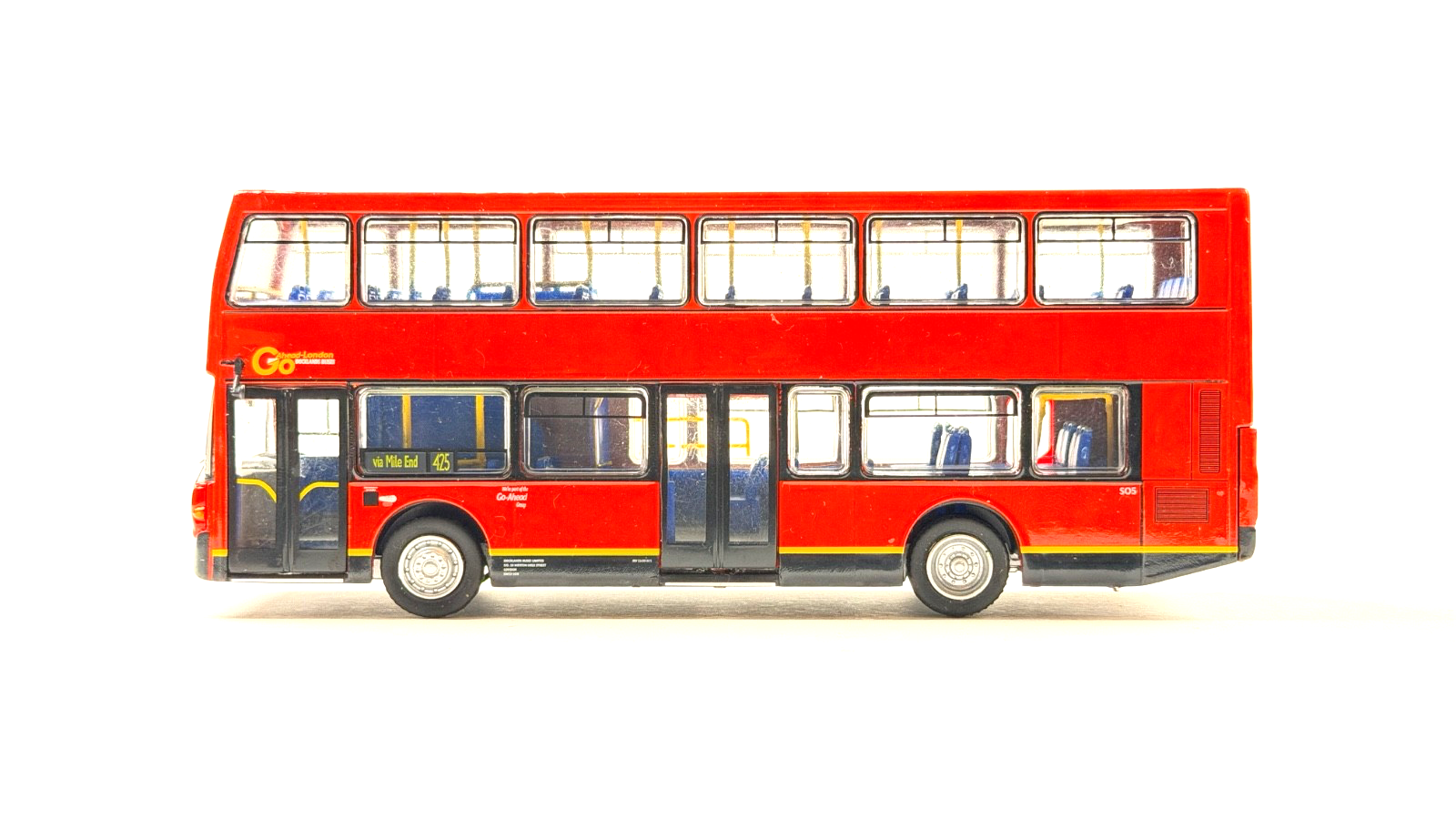 BRITBUS ES2-04B - 1/76 SCALE - SCANIA OMNIDEKKA GO AHEAD LONDON STRATFORD NO.425