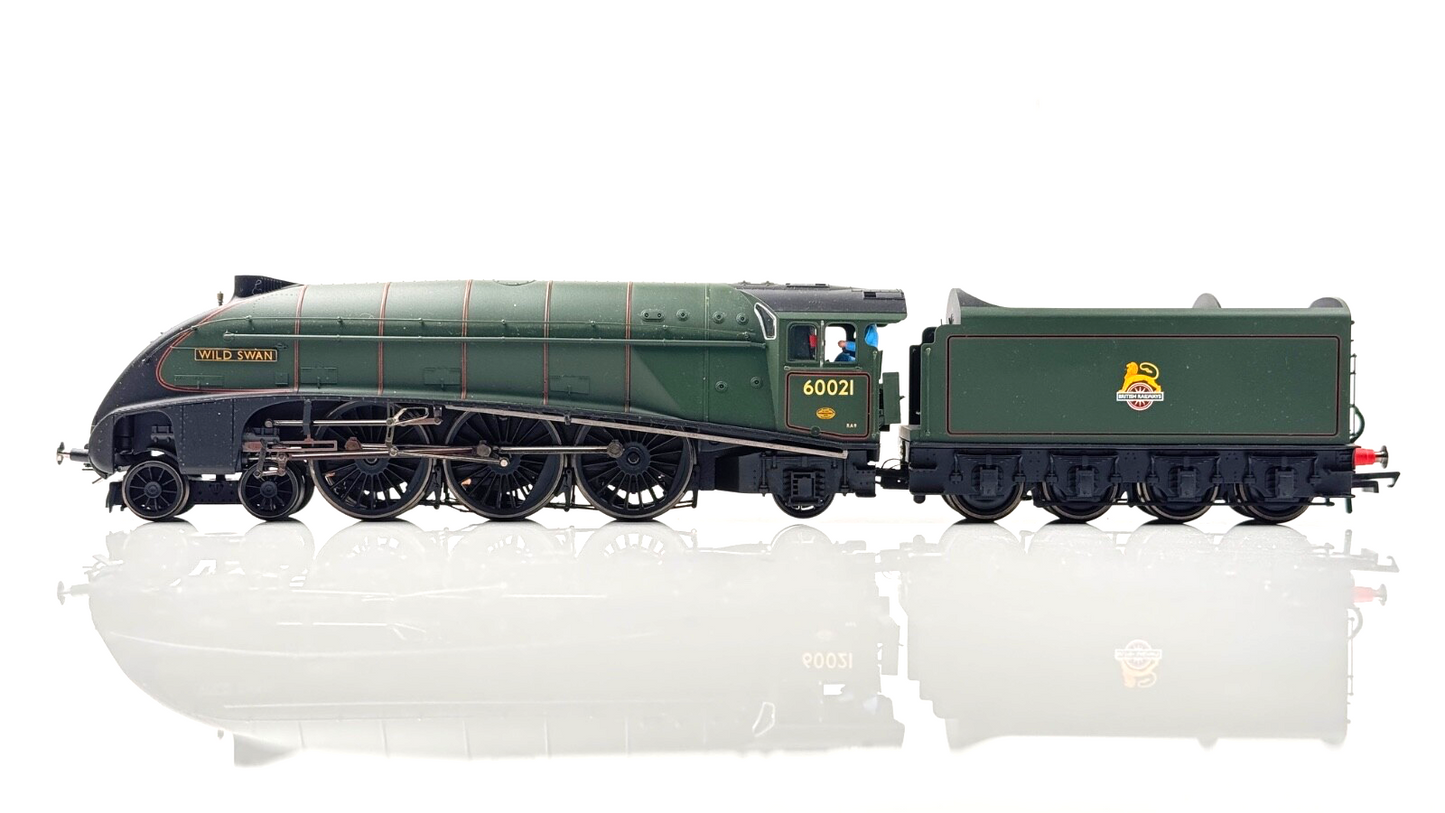 HORNBY 00 GAUGE - R2615 - BR GREEN 4-6-2 CLASS A4 'WILD SWAN' 60021 TTS SOUND