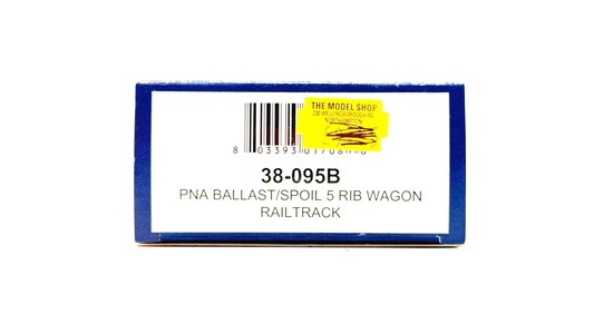 BACHMANN 00 GAUGE - 38-095B - 34 TON PNA BALLAST SPOIL 5 RIB WAGON RAILTRACK