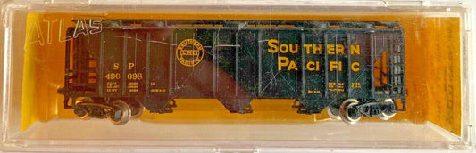 ATLAS N SCALE - 3721 - 3 BAY HOPPER SOUTHERN PACIFIC LINES BLACK 490098 BOXED